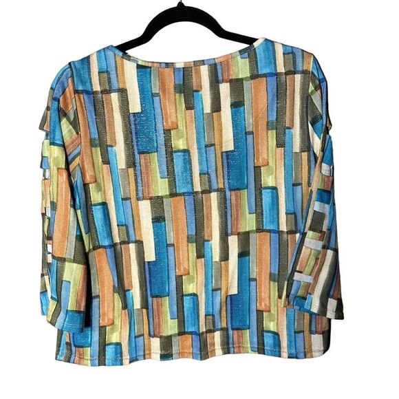 Alfred Dunner Asymmetrical Blouse Sz Small - Picture 5 of 8